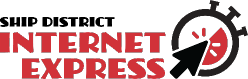 InternetExpress Logo horiz blk redgraybackground